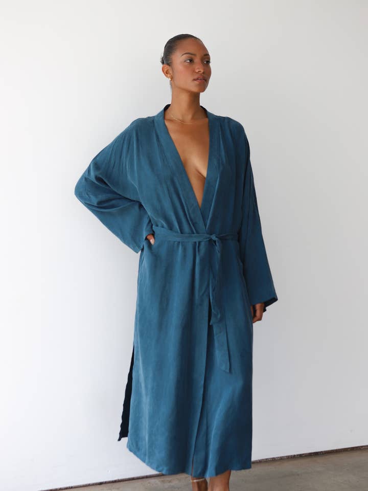 The Long Robe - Teal for wholesale by Be Idle