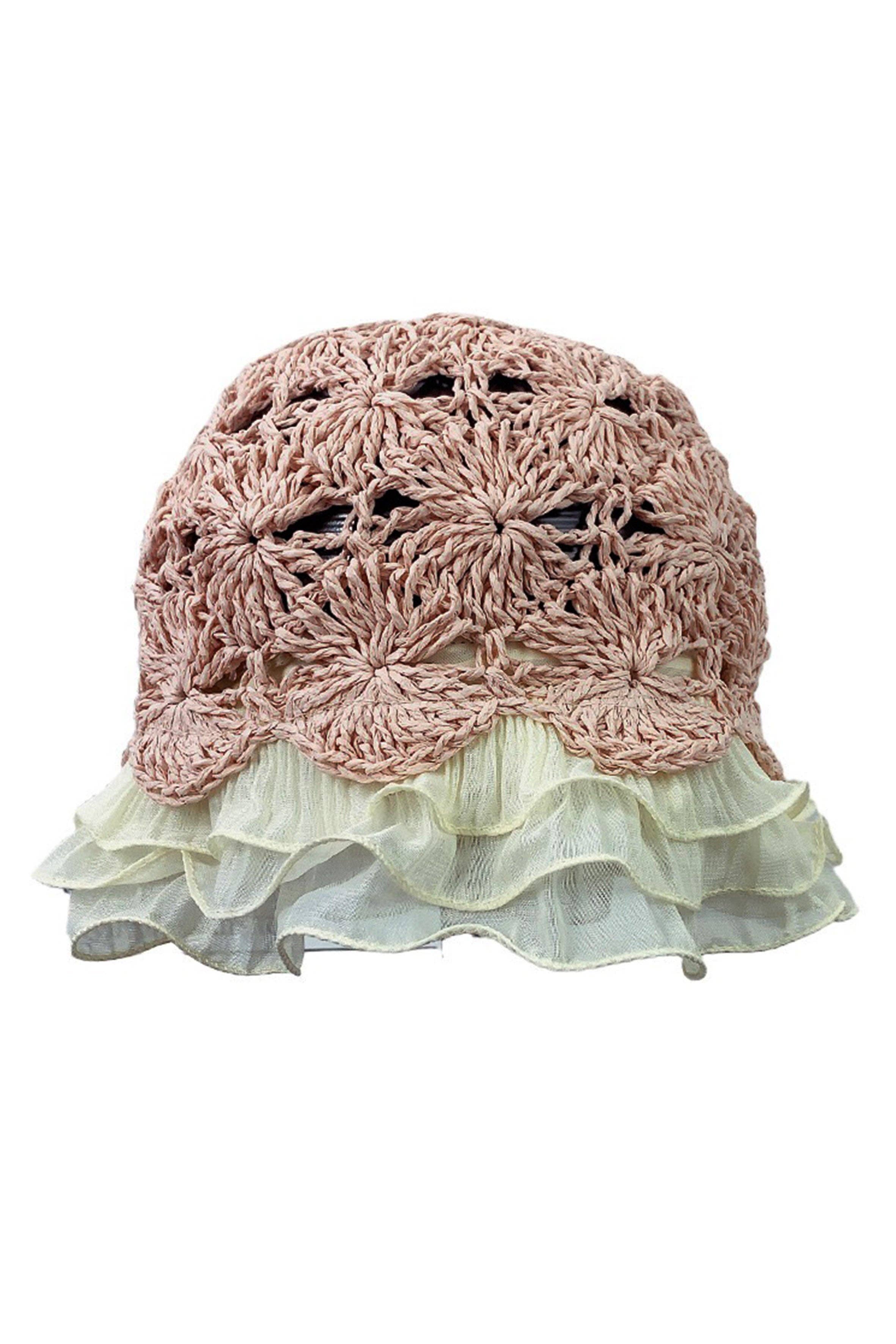 Ole - Wholesale Bucket Hat - Women's - Ruffle Lace Fisherman Hat C01271
