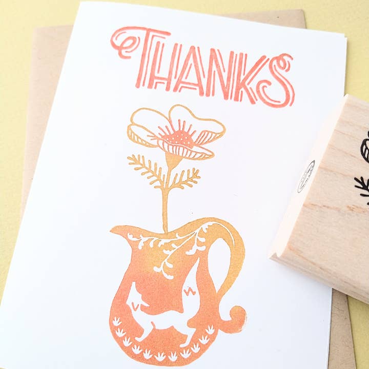 Peppercorn Paper - Wholesale Decoratieve stempel - Bedankt rubberen stempel2