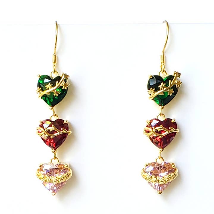 Sacred Heart | Immaculate Heart | Chaste Heart | dangle for wholesale by Saints of Heart