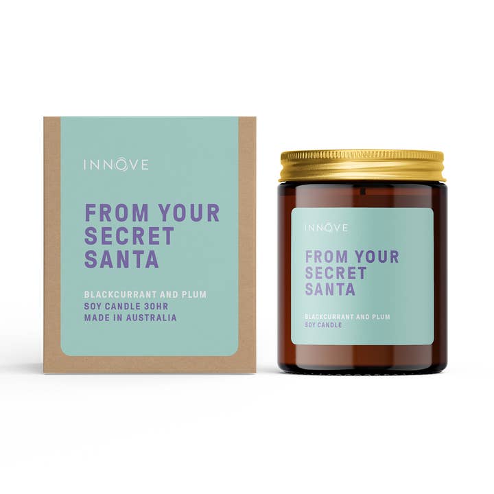 From Your Secret Santa Candle -Blackcurrant & Plum Fragrance for wholesale by INNOVE