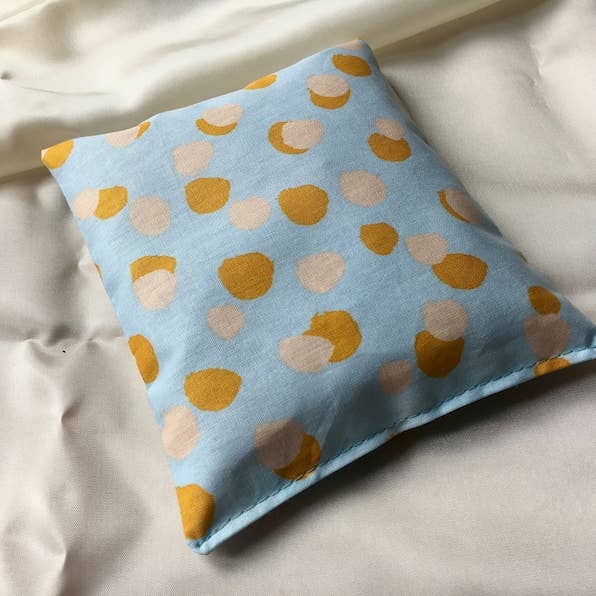 bebelito - Venta al por mayor Manta de cama - Niños y bebés - Almohadilla térmica para bebé rellena de espelta con lunares azules