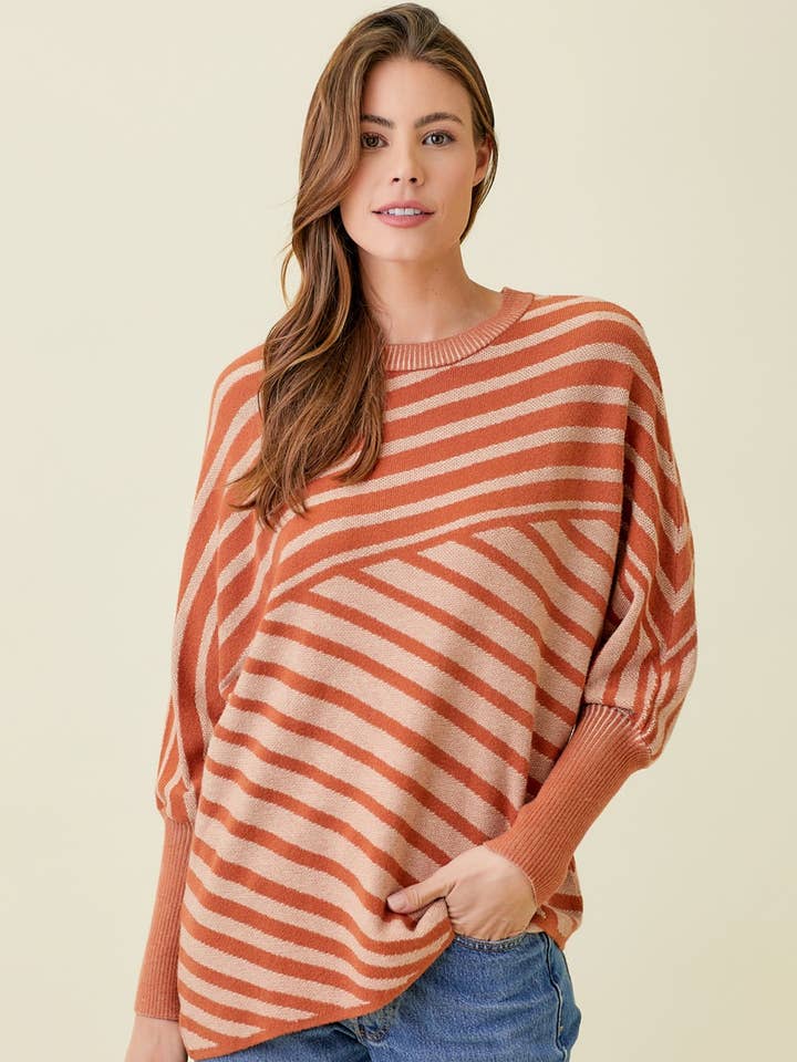 20679 Tunica in maglione a righe per la vendita all'ingrosso da parte di Mystree