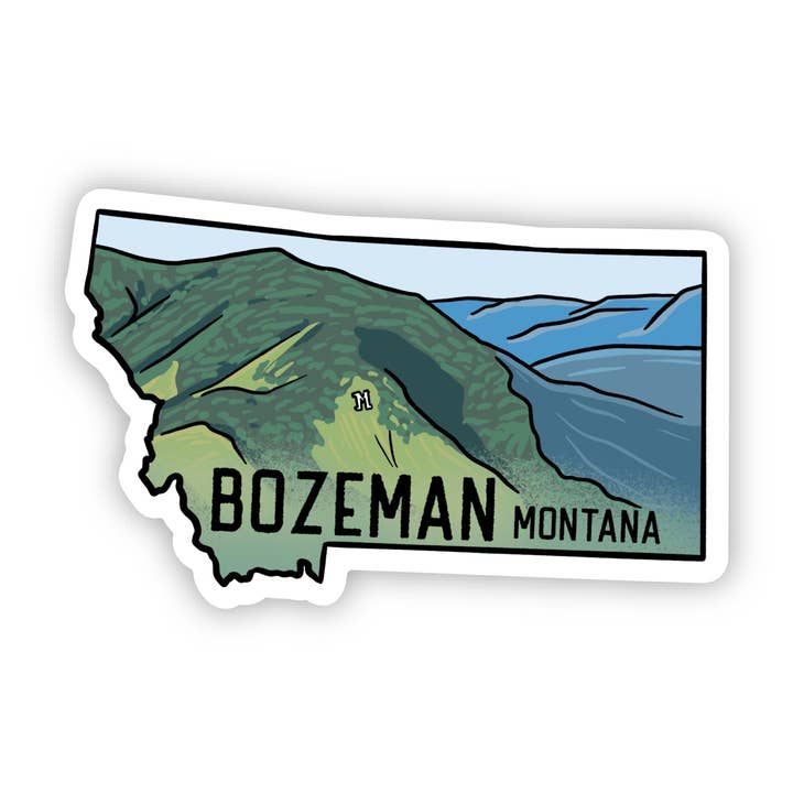 Bozeman Montana Sticker for wholesale by Creatively Leanne