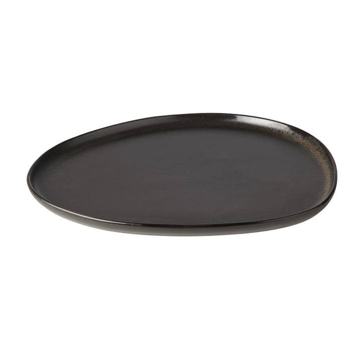 Raw Organic Titanium Black - Dinner Plate 29X25 Cm 1 Pcs for wholesale by Aida A/S