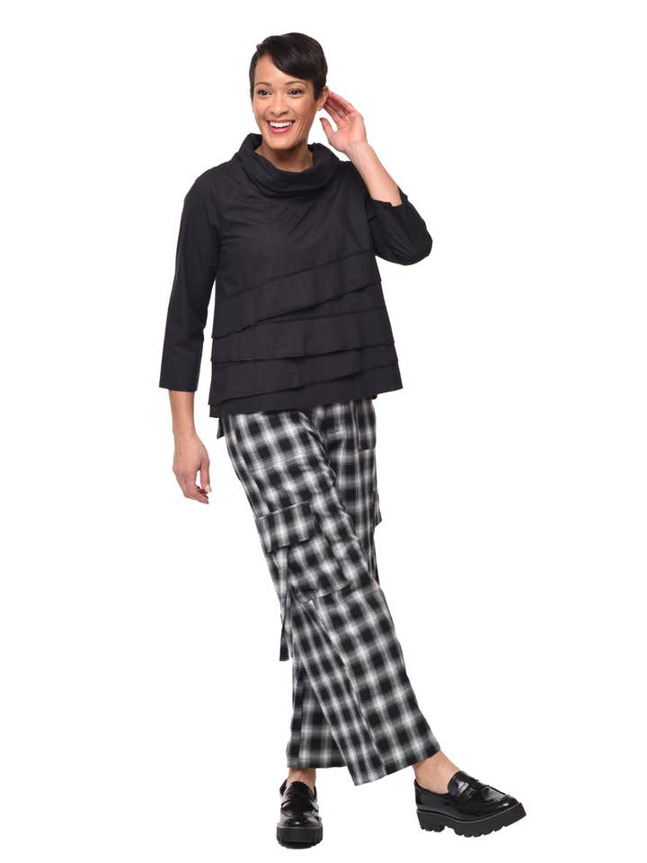 Tulip Clothing – Großhandel Bluse – Damen – CV1125 Luana Top in Schwarz*1