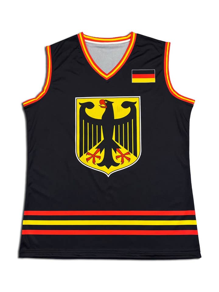 Black Germany Hockey Tank for wholesale on Faire