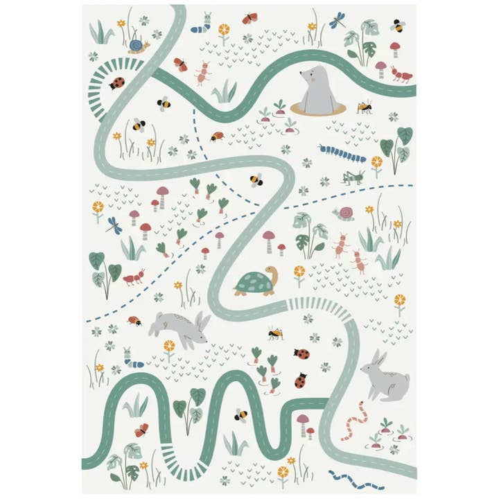 PLAYRUG GARDEN LIFE Kinderteppich 123x80 für den Großhandel von SDC DECOKIDS