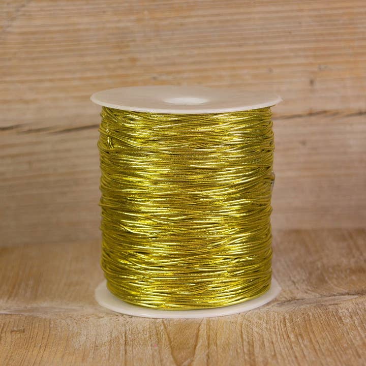 kadopapier.net – wholesale Band – Tunt elastiskt band Guld