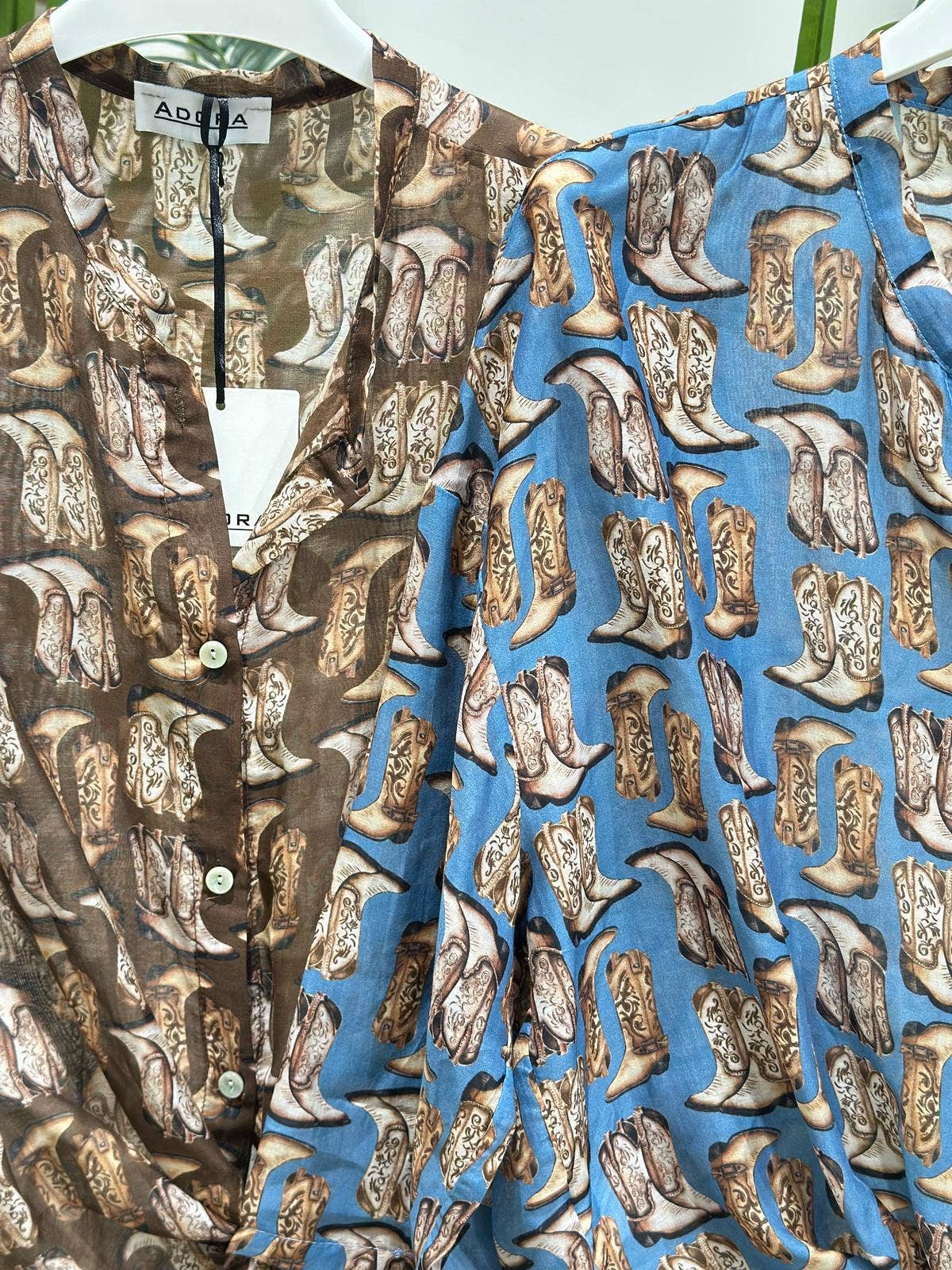 ADORA - Wholesale Button Down Shirt - Women's - Printed Shirt. Silk Cotton0