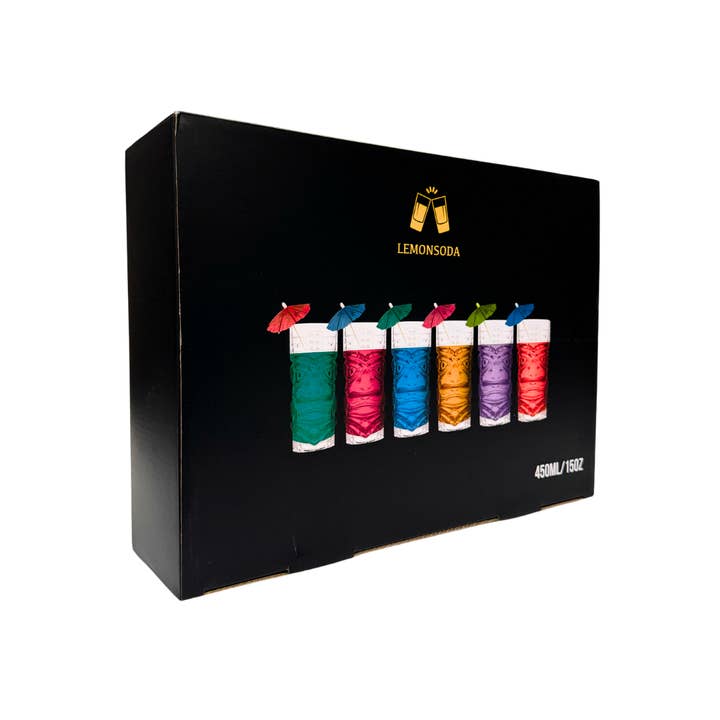 Lemonsoda - Wholesale Cocktail/liquor glass - Clear Tiki Glasses -15oz (1pc)6