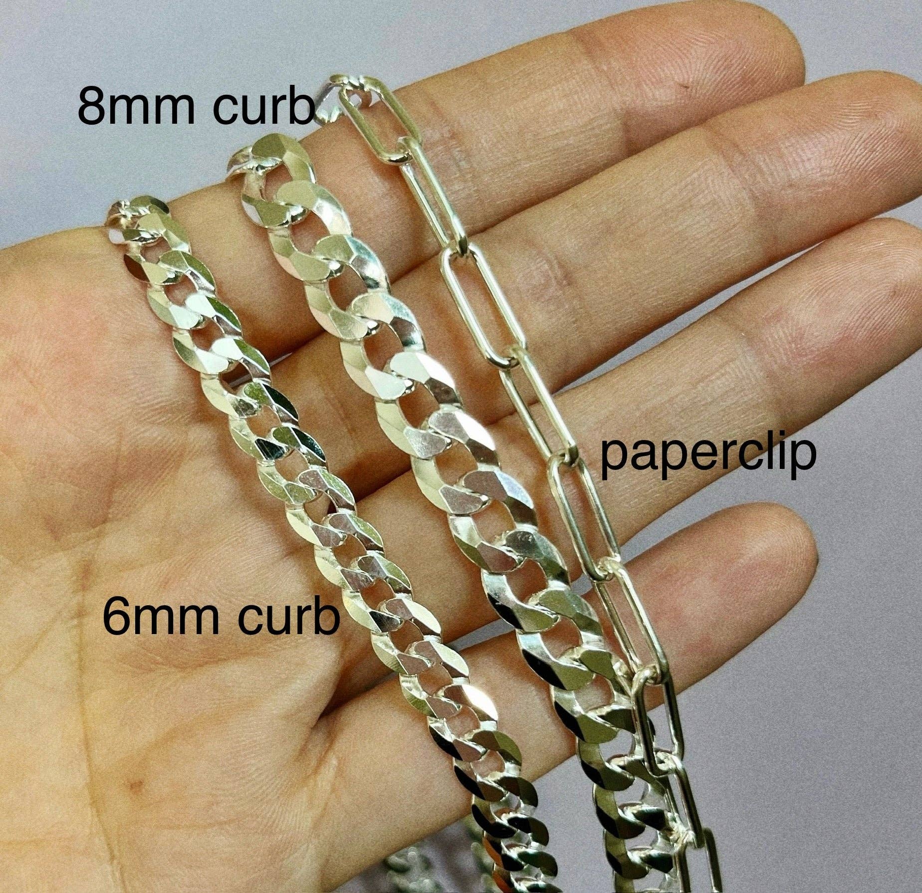 Laura Mar Jewelry - Wholesale Pendant/Charm Necklace - moonstone layering necklace in curb or paperclip sterling silver chain5