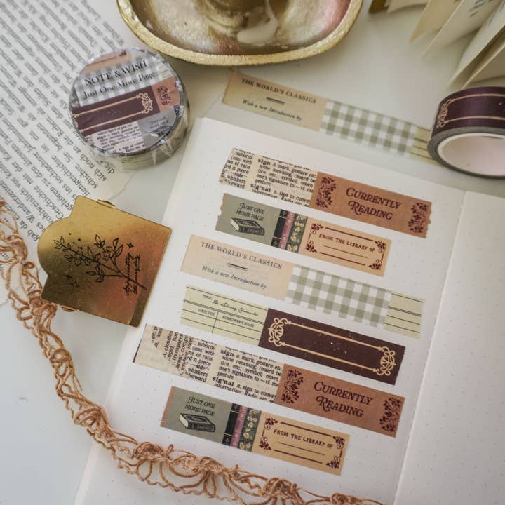 Nur noch eine Seite Washi Tape, Buch Washi Tape für den Großhandel von Note & Wish
