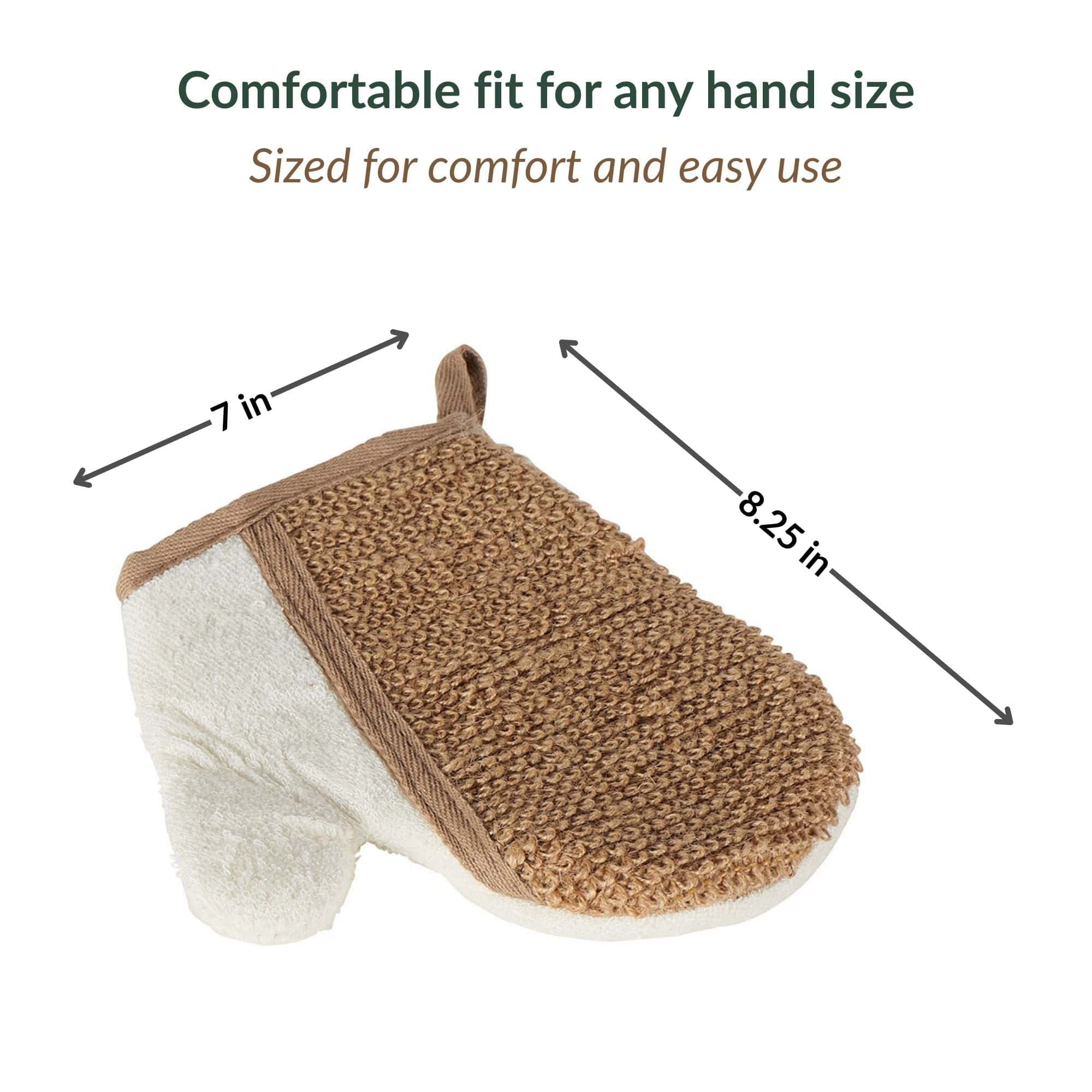 Evideco French Home Goods - Wholesale Exfoliating Gloves/Mitts - Body Scrubber Glove - Dual-Sided Exfoliating Mitt11