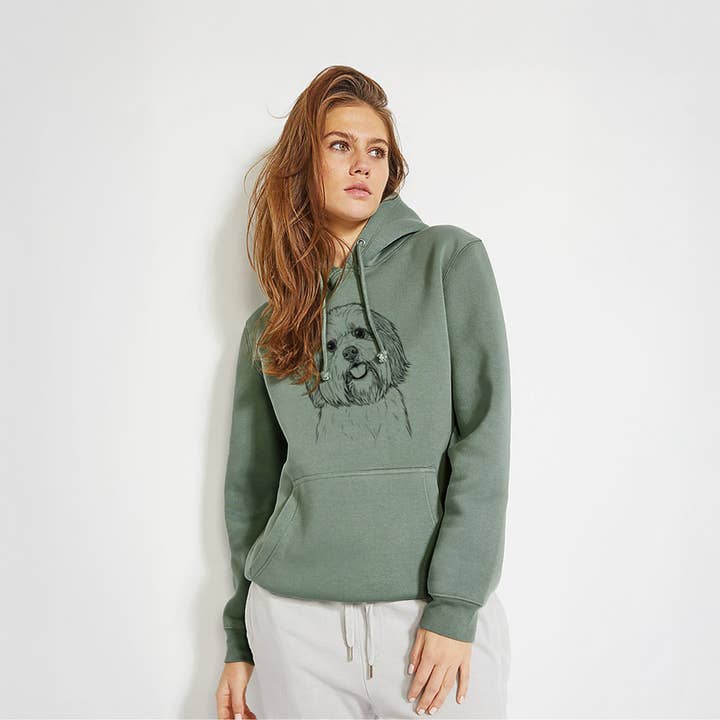 Inkopious - Wholesale Hoodie - Unisex - Nikka the Lowchen- Heavyweight Fleece Hoodie5