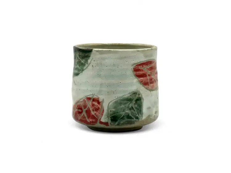 Inoue Tea - Vente Tasse à café/thé - Kohiki Kinohe Mino-yaki Yunomi beige de Kimura - Tasse à thé japonaise5