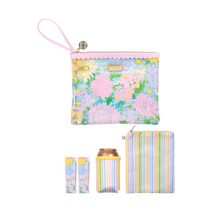 Beach Day Pouch, Lilly Garden Home for wholesale by Lilly Pulitzer by Lifeguard Press