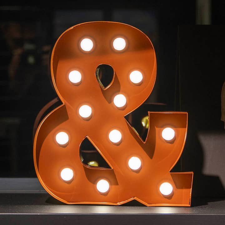 Ampersand | Leuchtreklame für den Großhandel von Mauda