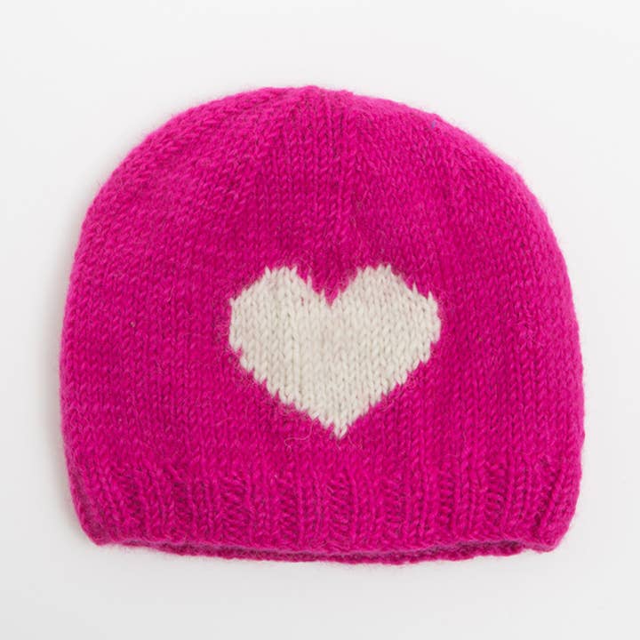Heart Motif Beanie Kids for wholesale by PadmaKnits