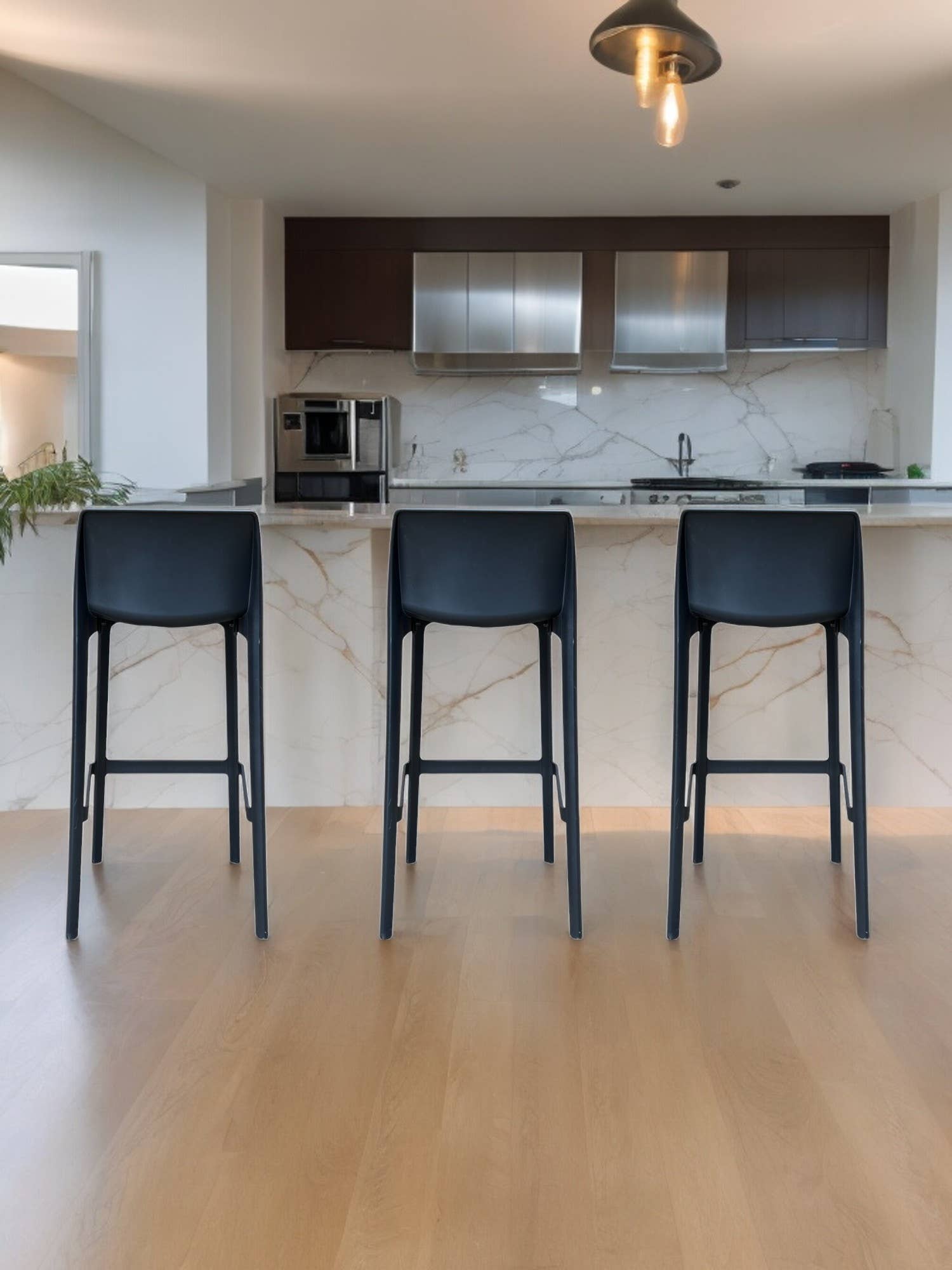 Casual Decore - Wholesale Stool - Commercial Counter Stool Set of 4: Durable & Comfortable 26"5