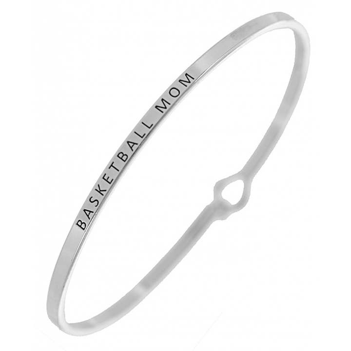 Bracelet à message inspiré de BASKETBALL MOM_3 mm, modèle BASKETBALL MOM_3 mm pour la vente par 0011 PREMIERE