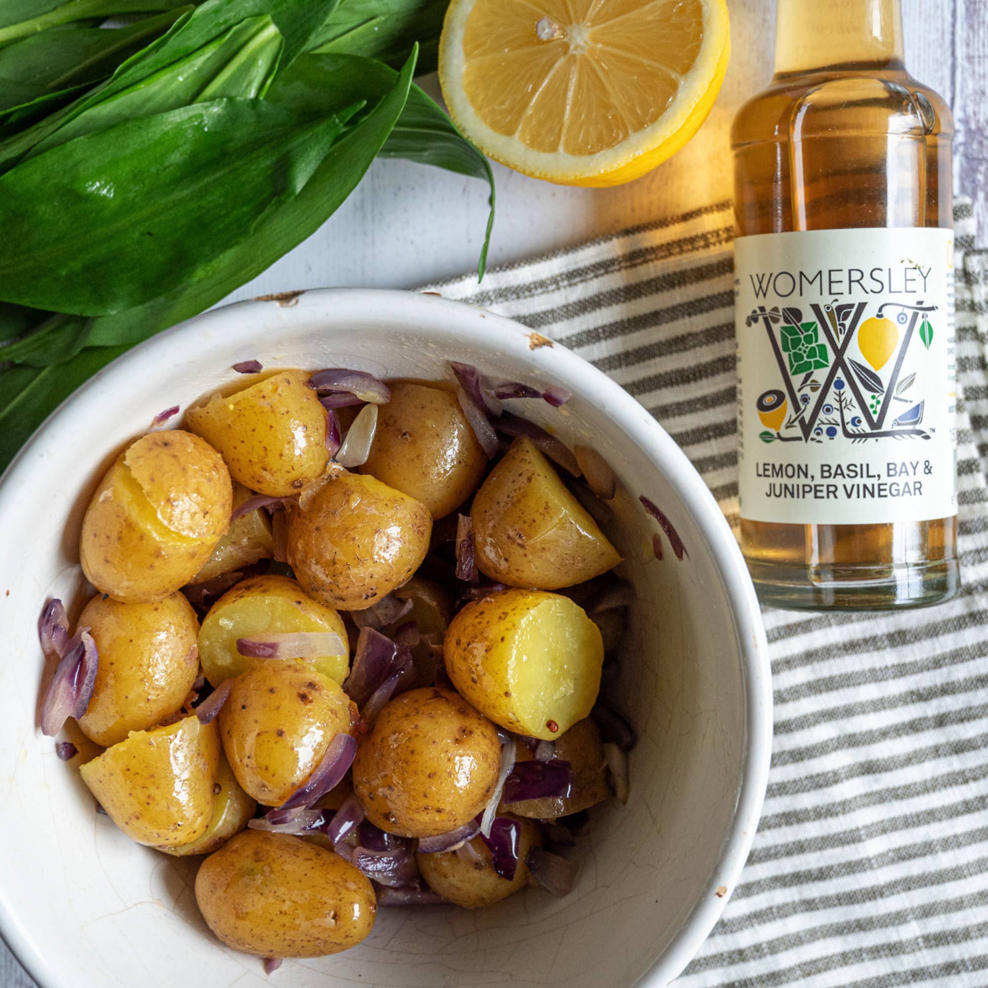 Womersley Foods – wholesale Vinegar – Lemon, Basil, Bay & Juniper Vinegar / Citrus Salad Dressing19