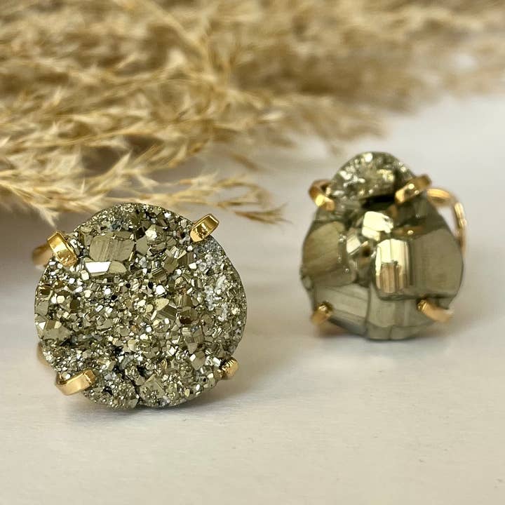 jools & joplin - Wholesale Cocktail/Statement Ring - Pretty Pyrite Ring