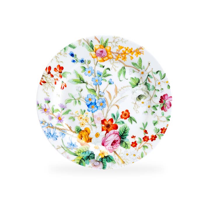 Grace Teaware - Wholesale Salad Plate - 7.5" Lismore Rose Garden Bone China Dessert Plate