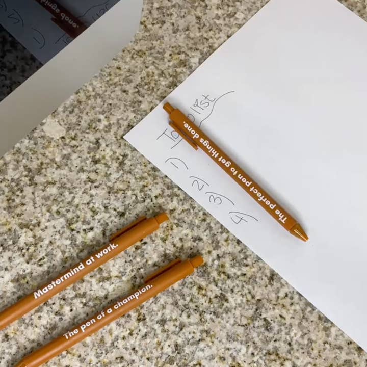 GetBullish – Caneta por atacado – Conjunto de canetas Mastermind 🏆 | Conjunto de 3 canetas de clique em gel para presente6