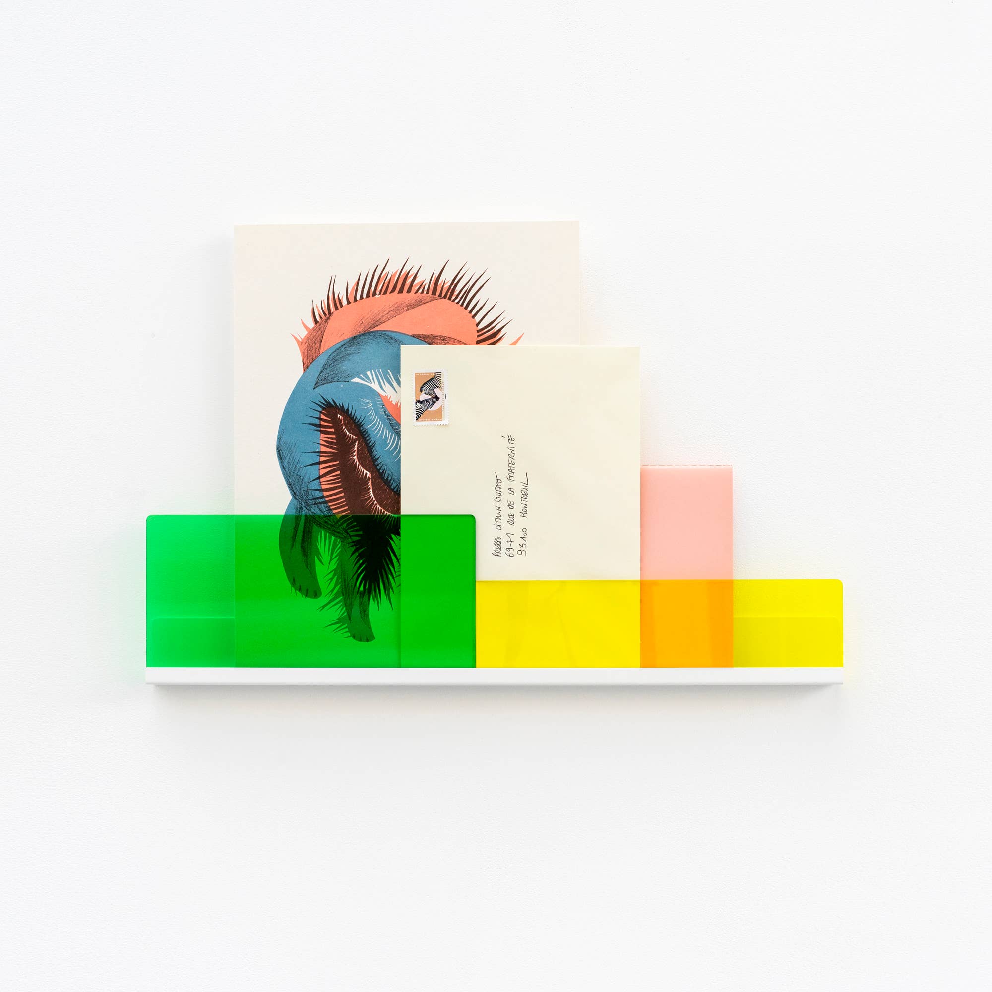 REMOVED BRAND - Vendita all'ingrosso Mensole da parete - CONFEZIONE DA 2 Shelf-Cimaises BLETTE blu e verde7