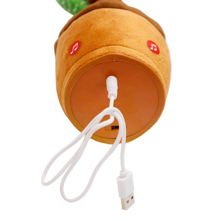 AS SHOWN Cactus Sound Mimicking Dancing Plush Toy - Usb for wholesale on Faire3