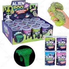 Handee Products (HPC) - Wholesale Putty/Slime - Kids - Alien Poo Glow in the Dark Mix-in Slime