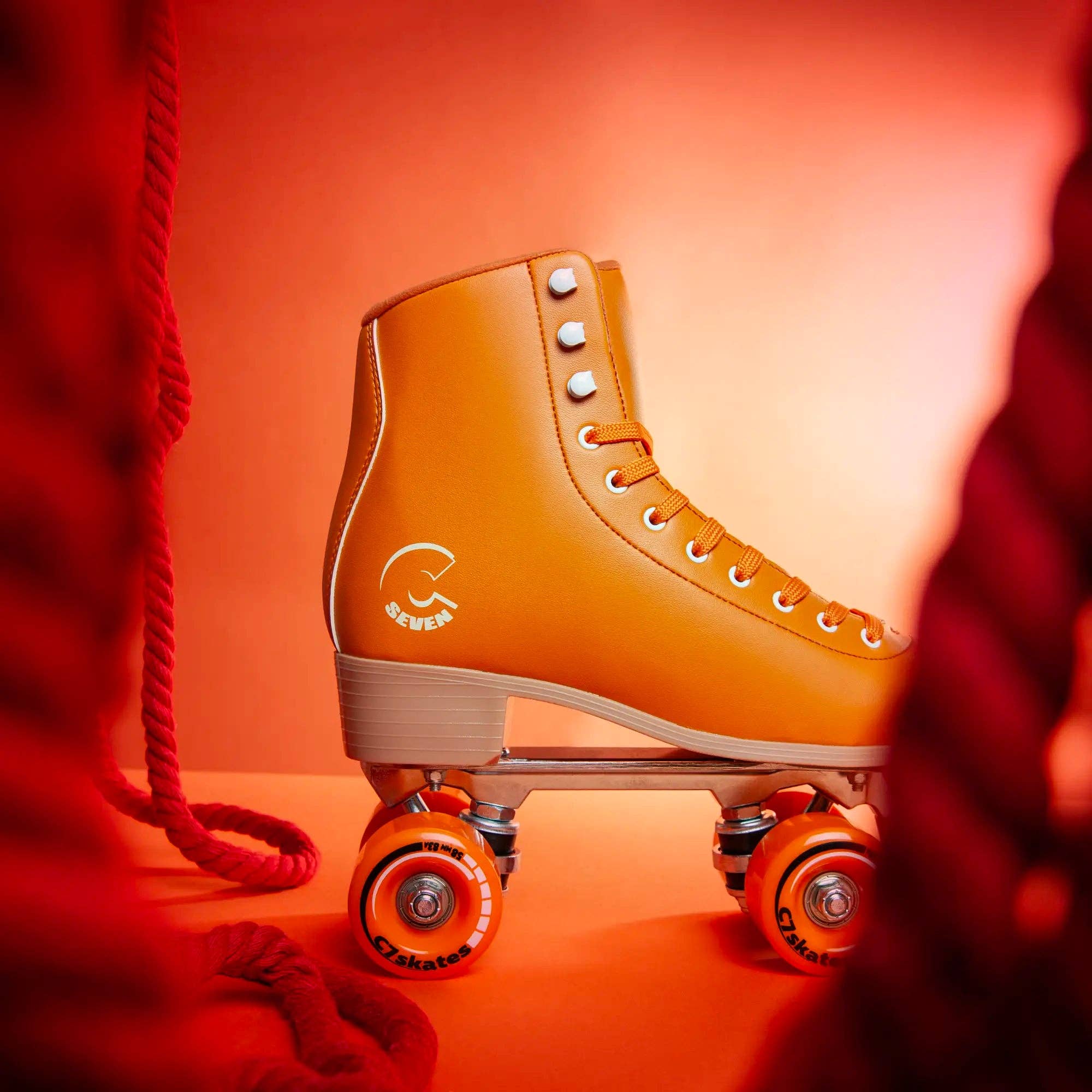 C7skates - Wholesale Roller Skates - Women's - Carrot Orange Quad Skates4