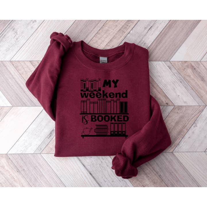 Sudadera de cuello redondo My Weekend is Booked para venta al por mayor de Rogue Society Apparel®️