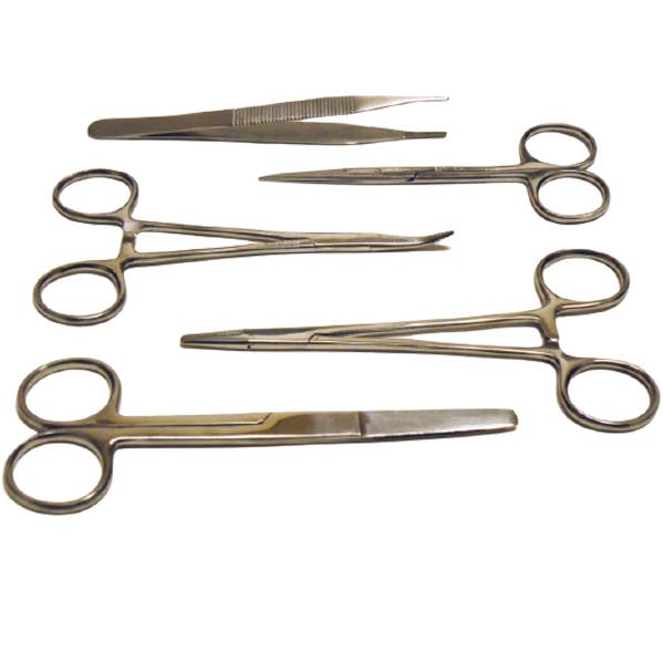 HASHIR PRODUCTS - Wholesale First Aid Kit - 5pcs Surgical Medical Student Suture Set Kit Stainless Steel0