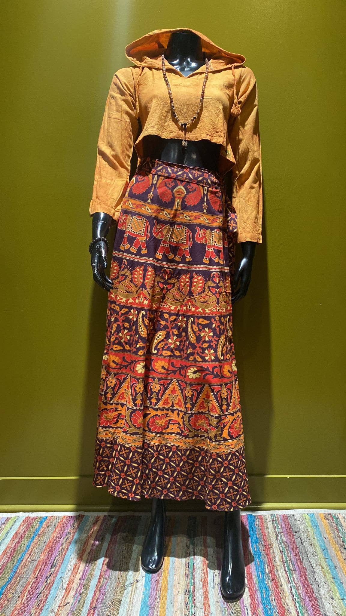 Katmandu Trading Co. - Venta al por mayor Falda - Mujer - Falda pareo de algodón estampado indio (varios diseños)1