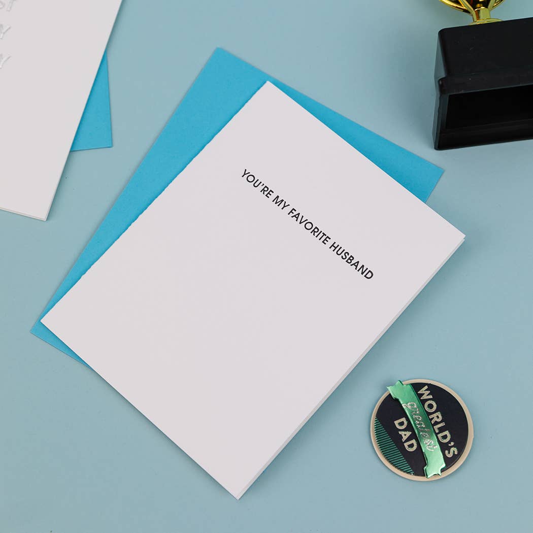 Chez Gagné - Wholesale Love Card - You're My Favorite Husband - Love | Anniversary - Funny Card5