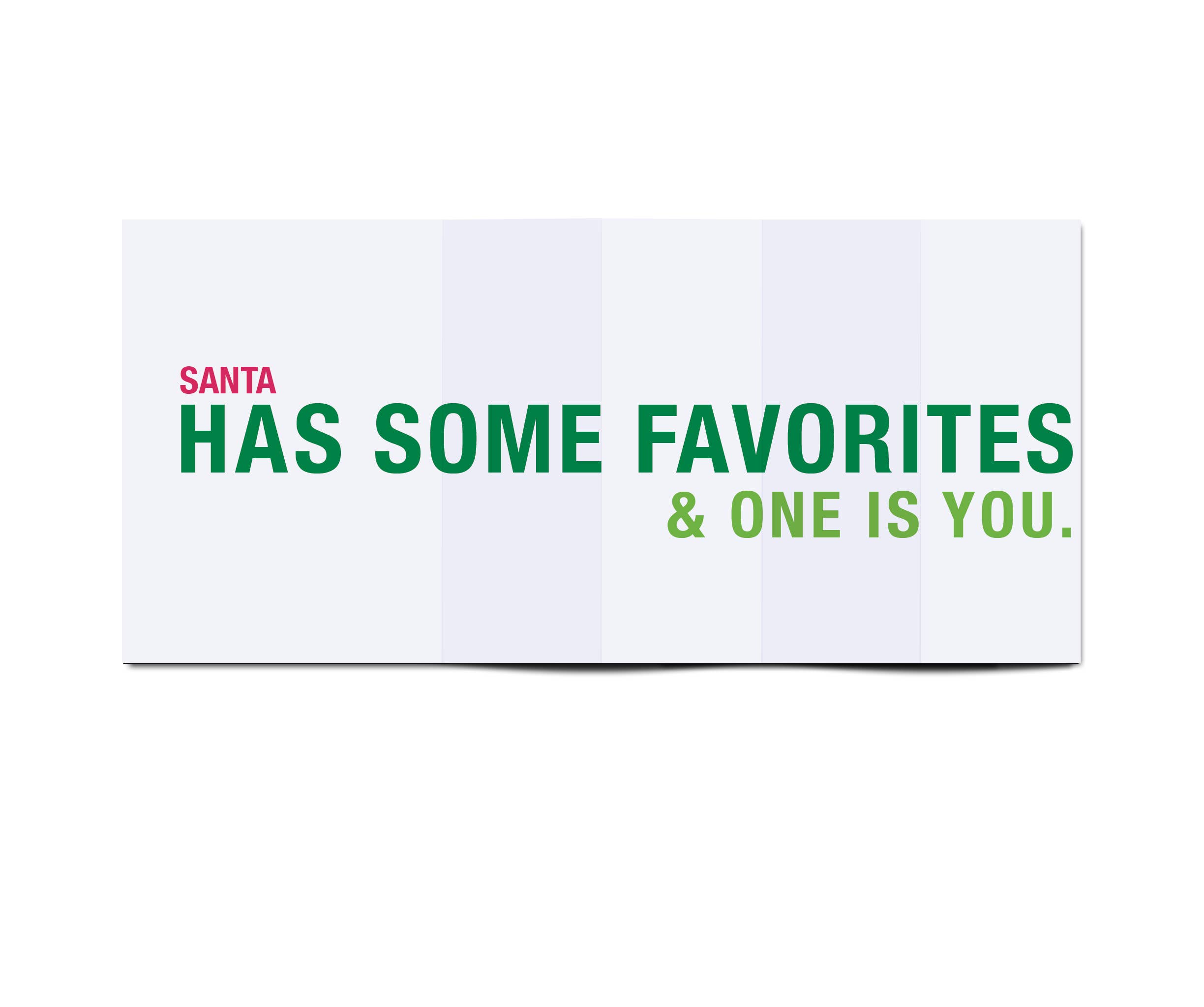 FINCH and HARE - Wholesale Christmas Card - Santa Hates You Funny Christmas Card, Holiday Fold-out Card1