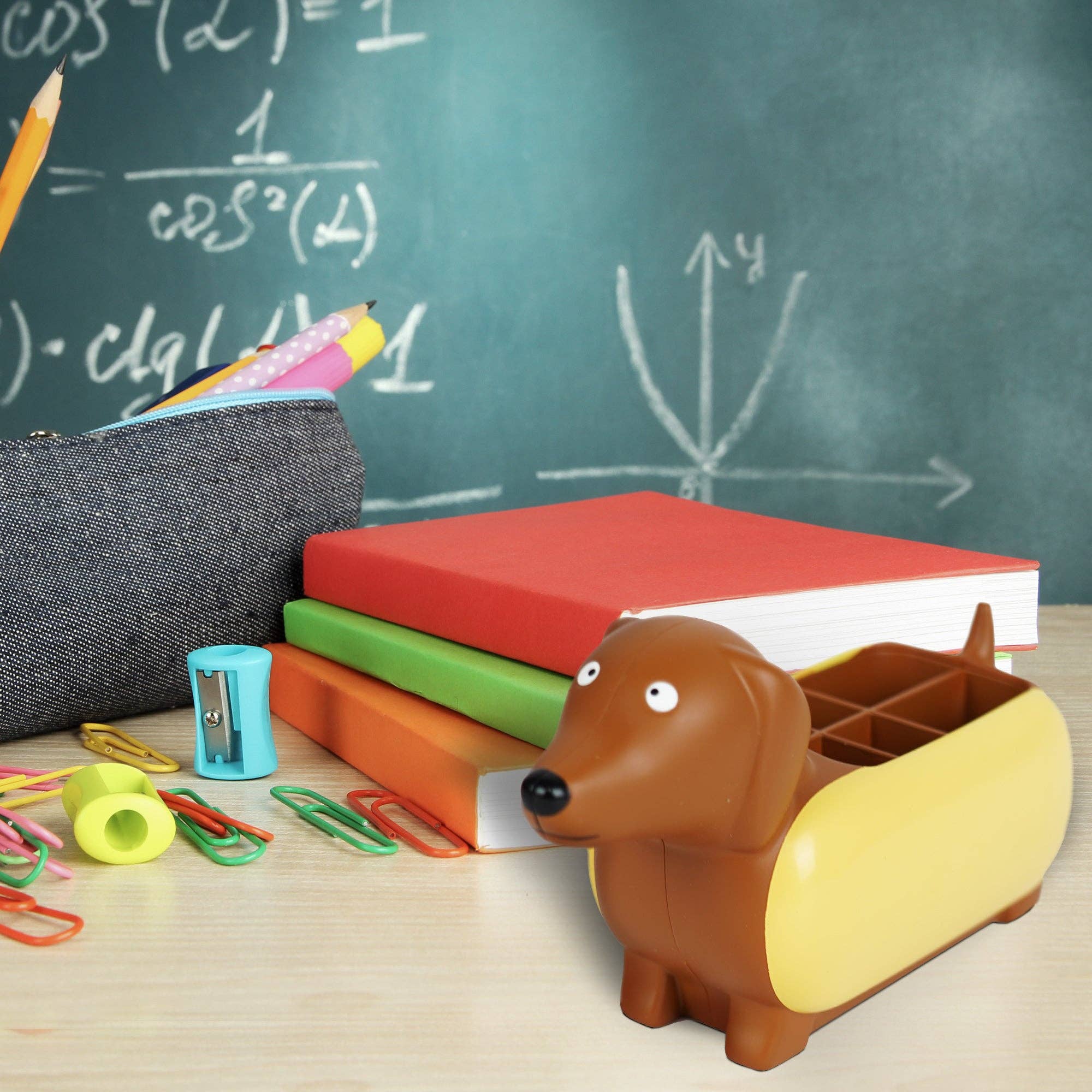 Yobro - Vendita all'ingrosso Portapenne e portamatite - Portapenne Bassotto Hot Dog - Organizzatore da Scrivania4