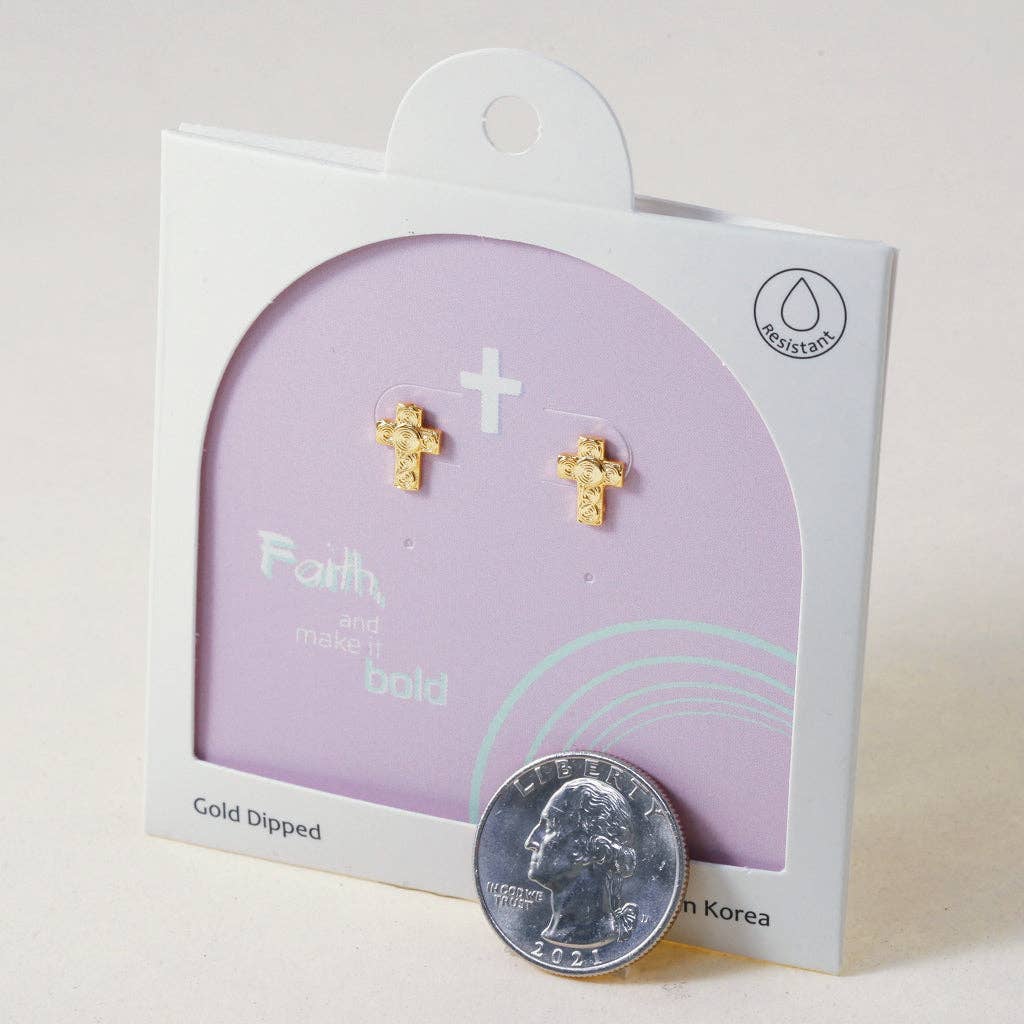 INKI STUDIO - Wholesale Stud/Post Earrings - Sacred Spirals, earrings3