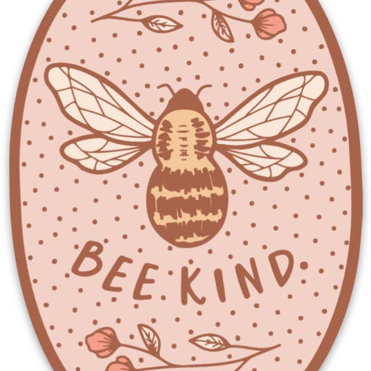 Flora West Design - Wholesale Sticker - Bee Kind Vinyl Sticker1