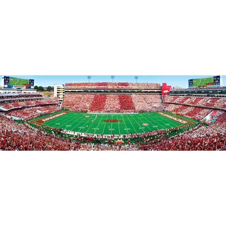 Masterpieces Puzzles - Wholesale Puzzle - Adult - Arkansas Razorbacks - 1000 Piece Panoramic Puzzle
