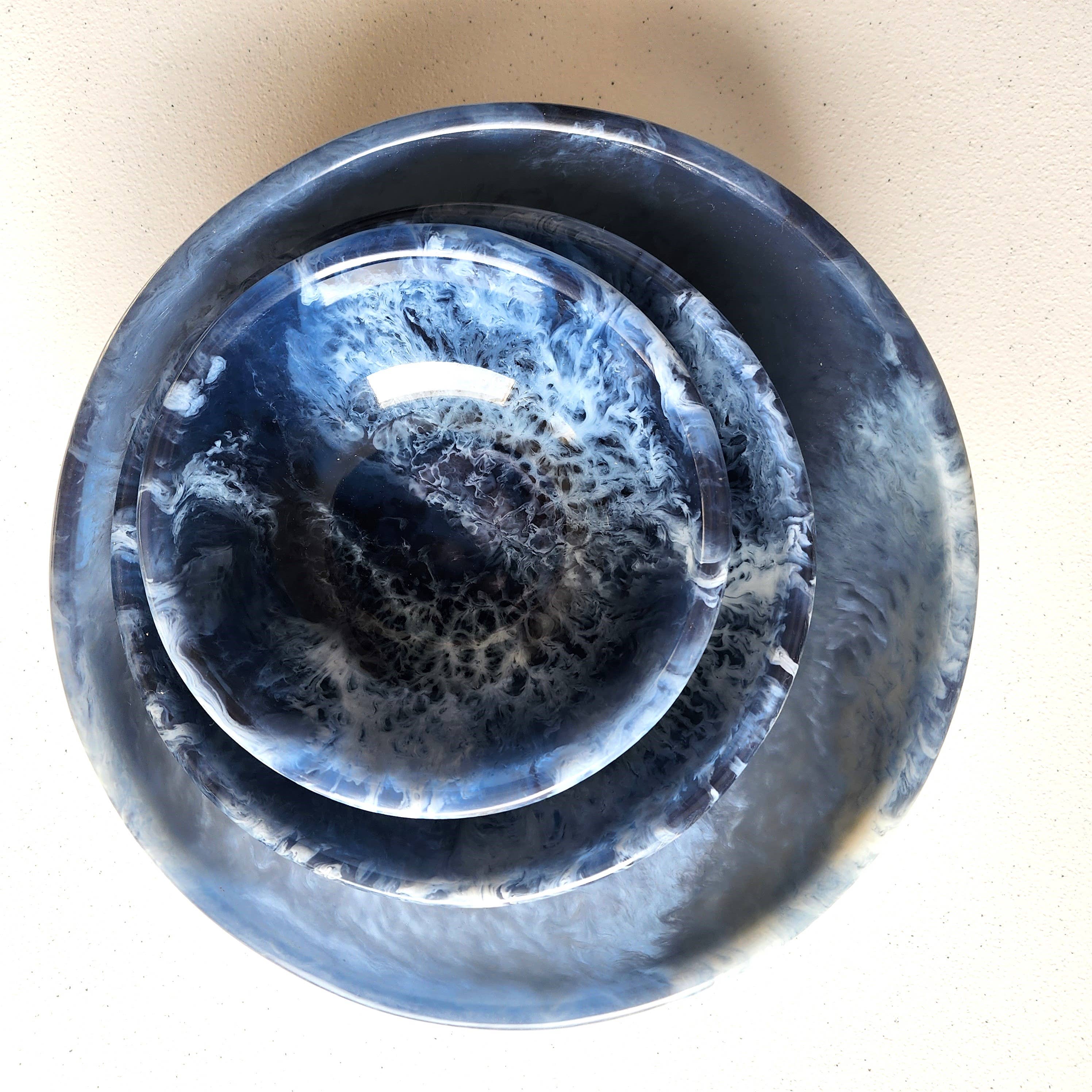 Gibb & Daan - Vente Bol de service - Ensemble de 3 bols de service en résine coulée à la main17