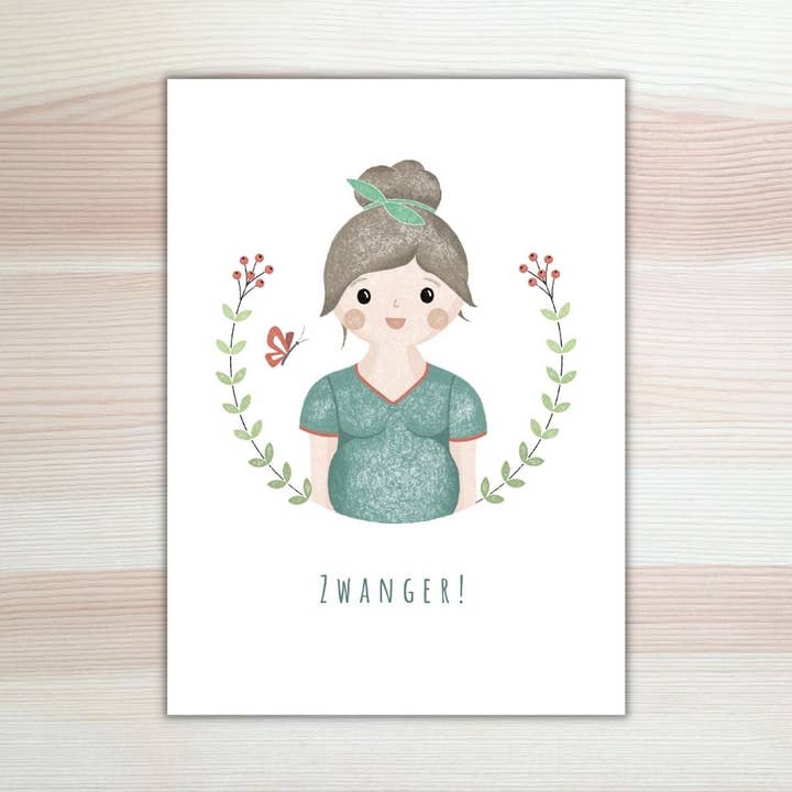 Kaart Zwanger voor wholesale door Lesja illustrations