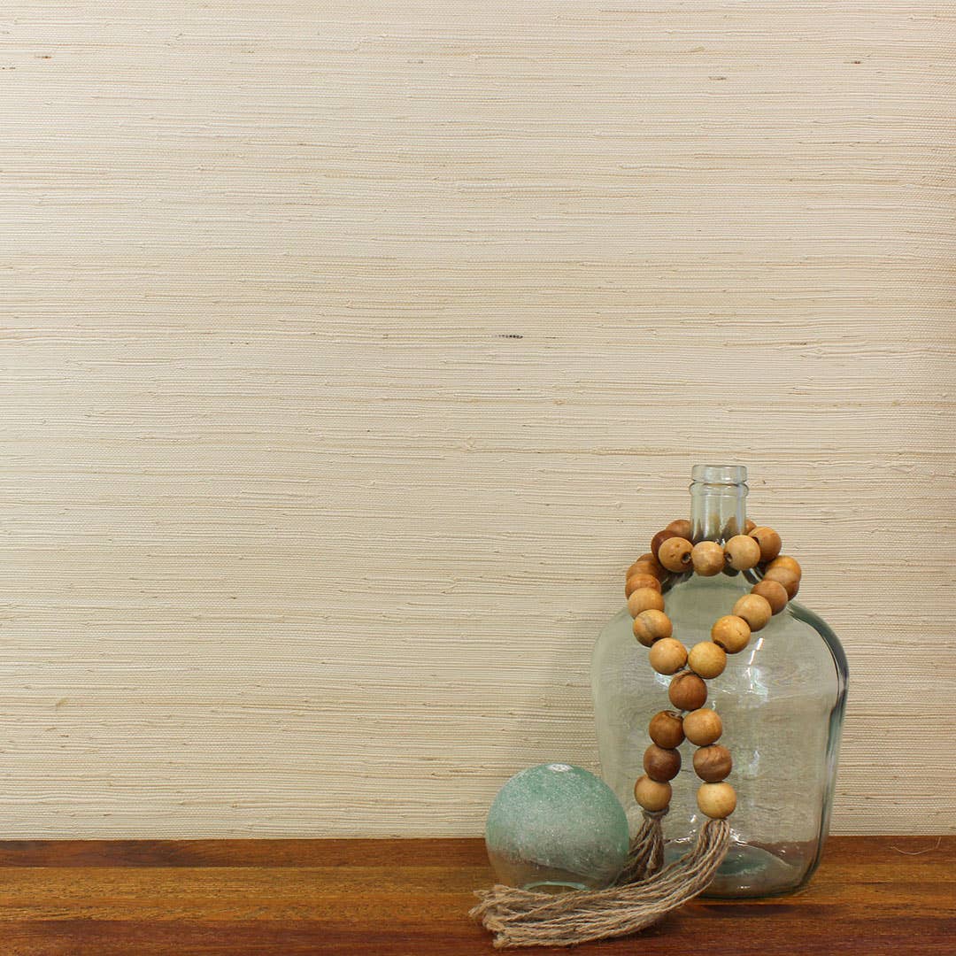 Naturale annodato chiaro Autentica carta da parati in juta, naturale, in tela d'erba, 72 piedi quadrati in vendita all'ingrosso su Faire1