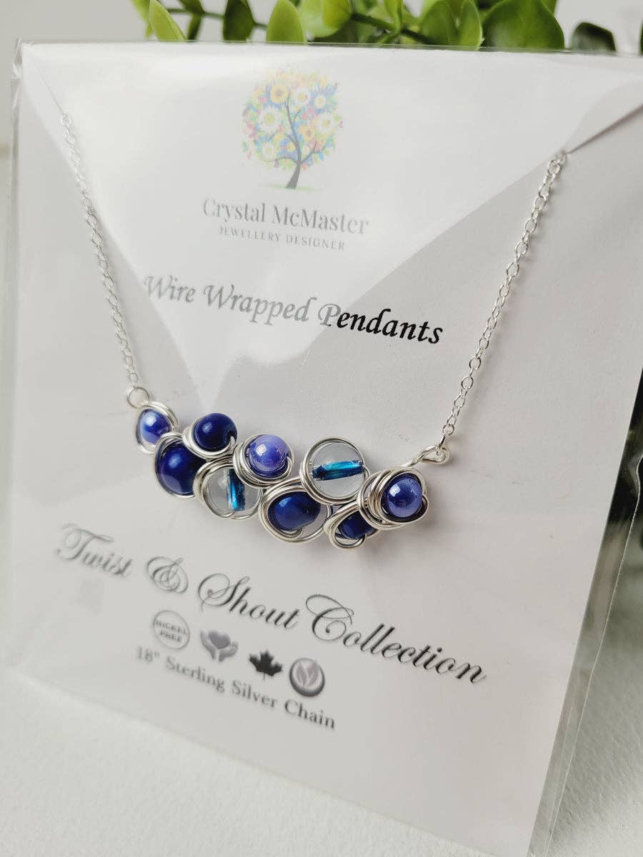 Crystal McMaster Jewellery Designer - Vendita all'ingrosso Parure di gioielli - Collezione di collane fatte a mano avvolte in filo metallico - 8 collane5