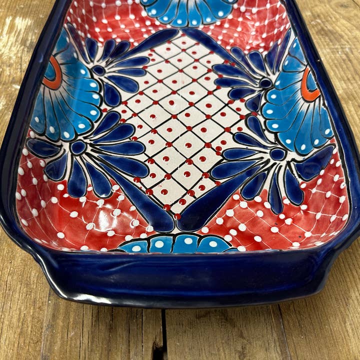 My Amigos Imports - Wholesale Platter - CLEARANCE-Talavera Ceramic Rectangular Party Platter-16x105