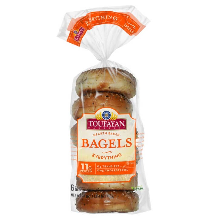 Bagels Tout Garnis Toufayan Cuits Santé 6 Pièces 11G 20oz pour la vente par SaniLLC