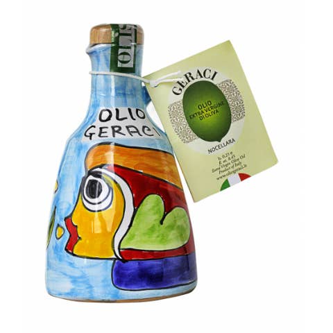 Olio Geraci - Wholesale Olive Oil - Monocultivar Extra Virgin Olive Oil in barrel. Ceramics