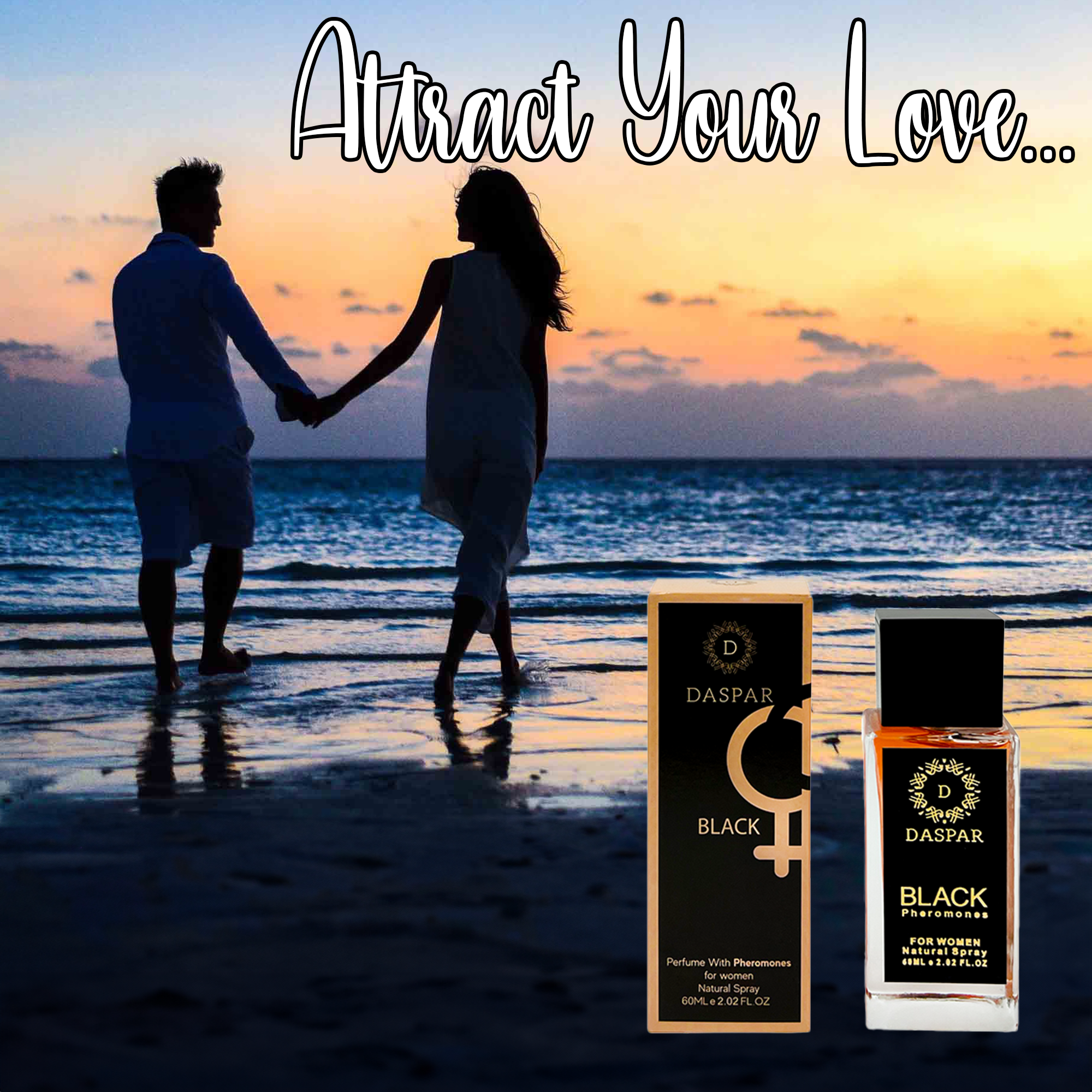 Daspar - Wholesale Perfume/Eau de Toilette - DASPAR BLACK WOMEN PERFUME WITH PHEROMONES 2.02 OZ8